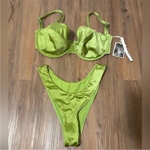 Form and Fold Green Bikini